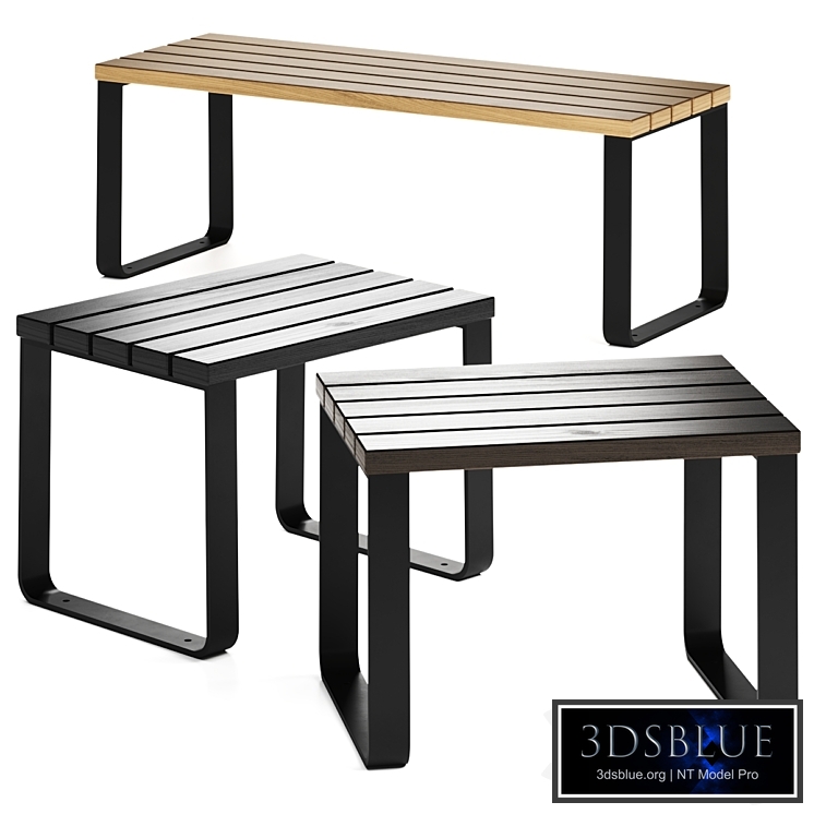Henry Miramondo Side Stool Table Bench
