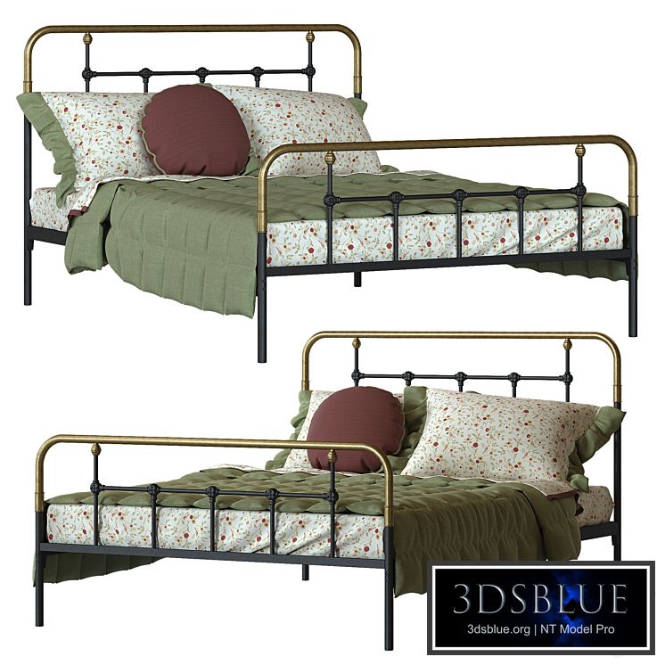 Metal bed Asper La redoute