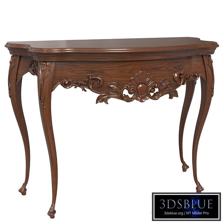 wooden classic console table