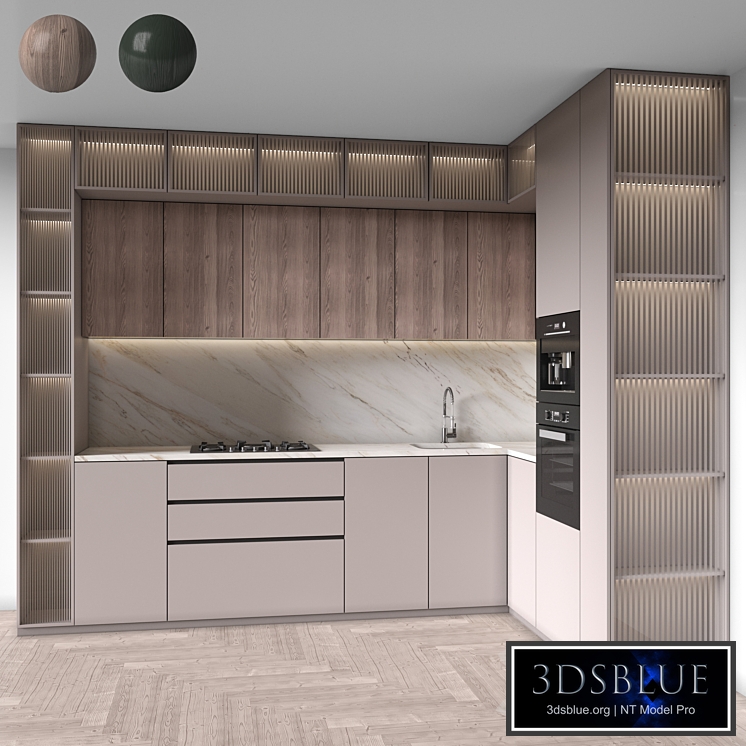 Kitchen Modern 74 (Corner Kitchen)