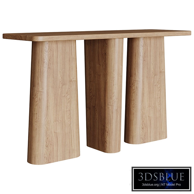 Table Console Kalle Sculptural Oak Console