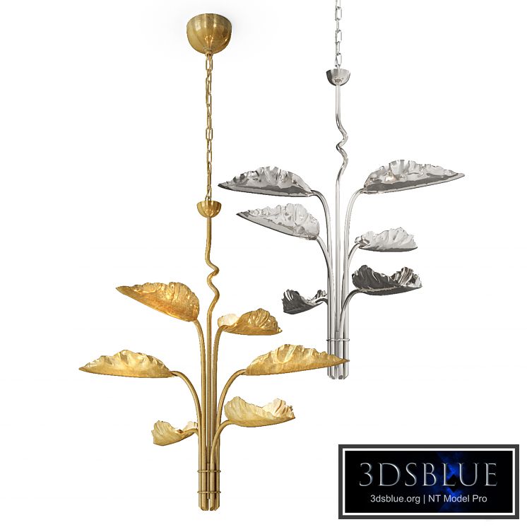 DUMAINE MEDIUM PIERCED LEAF CHANDELIER