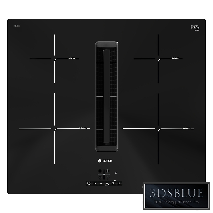 Hob with Bosch extractor hood