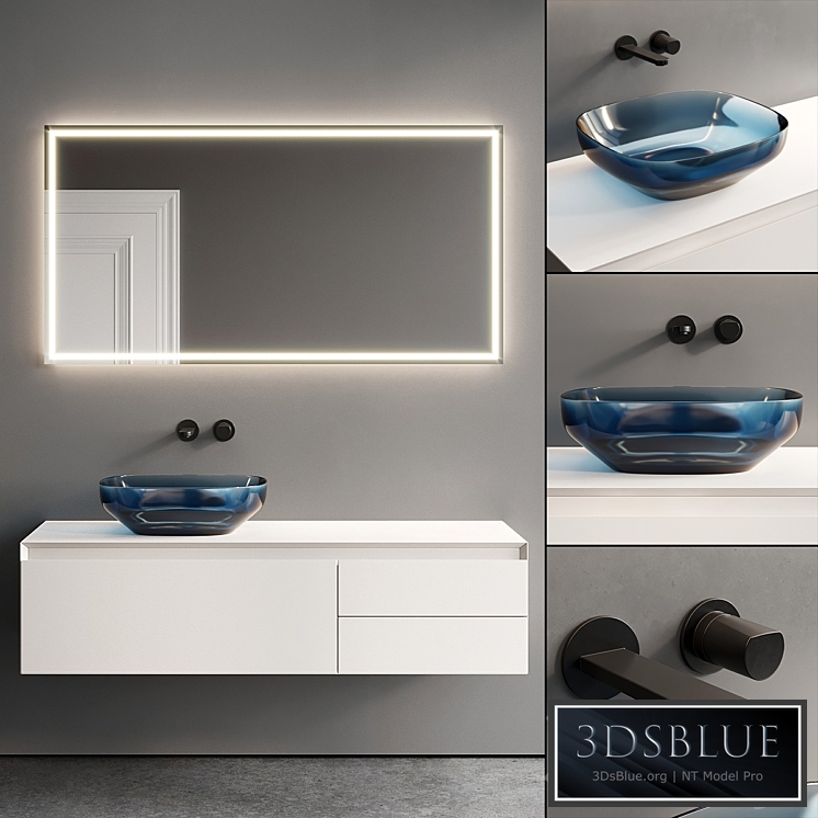 Antonio Lupi Panta Rei Vanity Unit Set 4