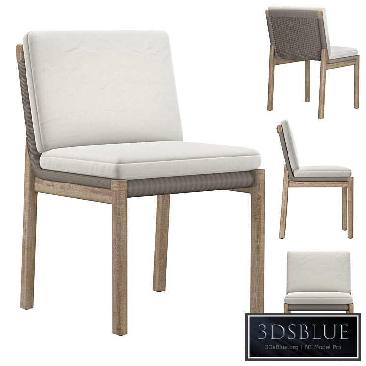 MESA TEAK DINING SIDE CHAIR