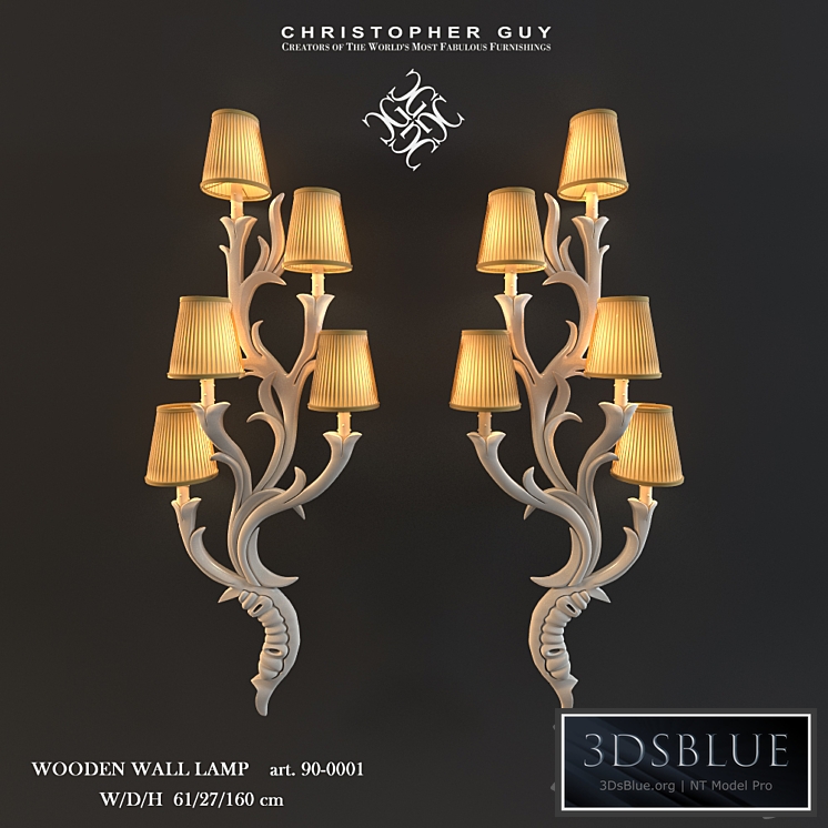 Christopher Guy / Wooden Wall Lamp 90-0001