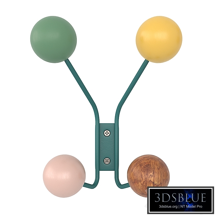 Metal and wood hanger H&M