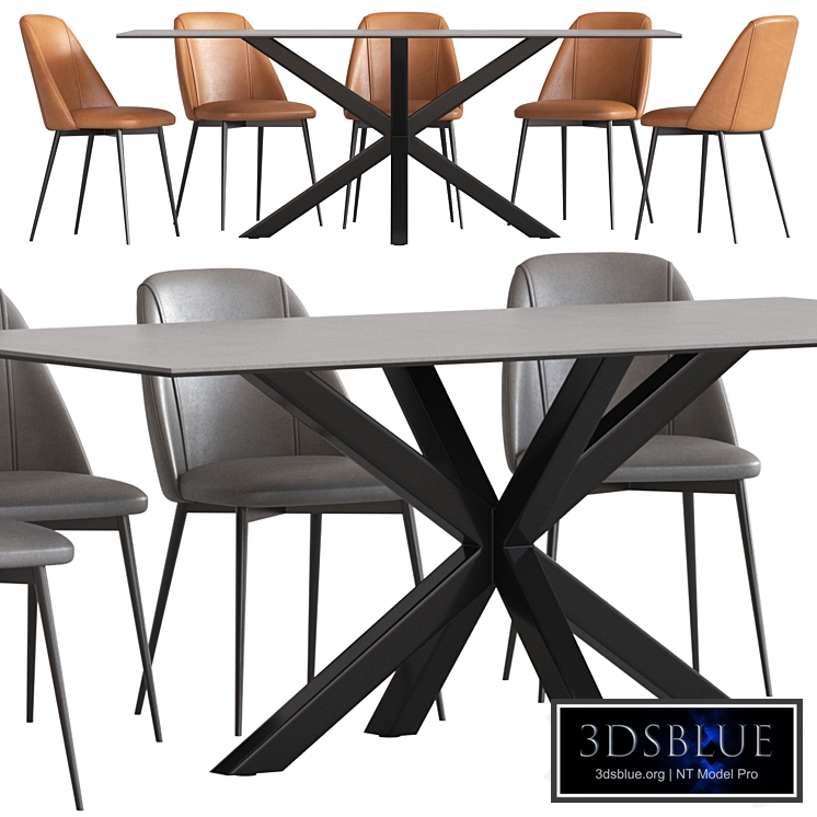 Cult Furniture Heaven 8 Seat Dining Table and Marco Chair