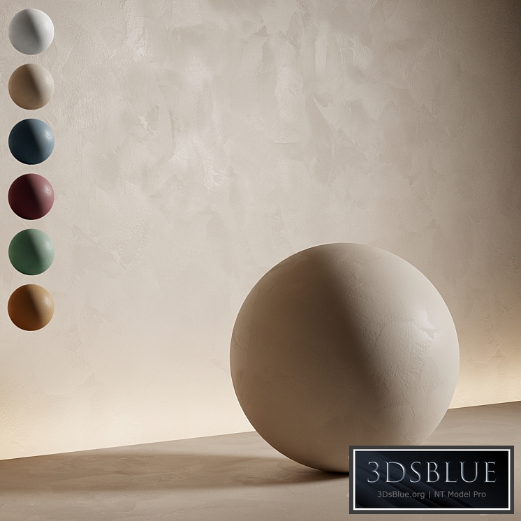 Decorative plaster. Seamless decorative plaster material 6 colors. 41