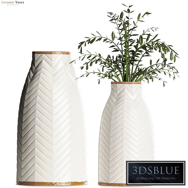 Crate & barrel - Adra Vases with Plants