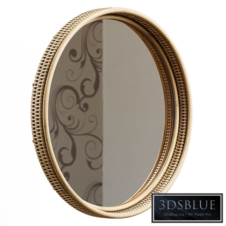 Zara Home - The circular rotang mirror in the frame - Large