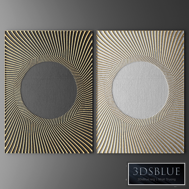 Decor for wall. Panel. 3D