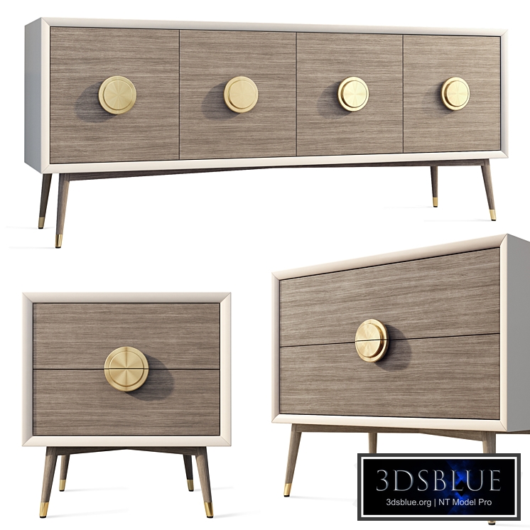 Chest of drawers and bedside table Darling Desire Interlude Home