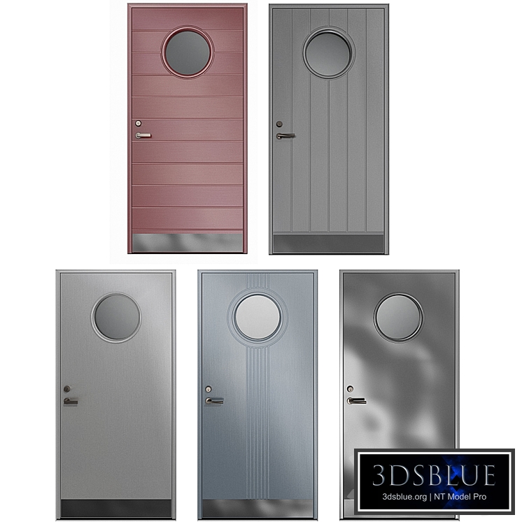 Metal swinging fire doors