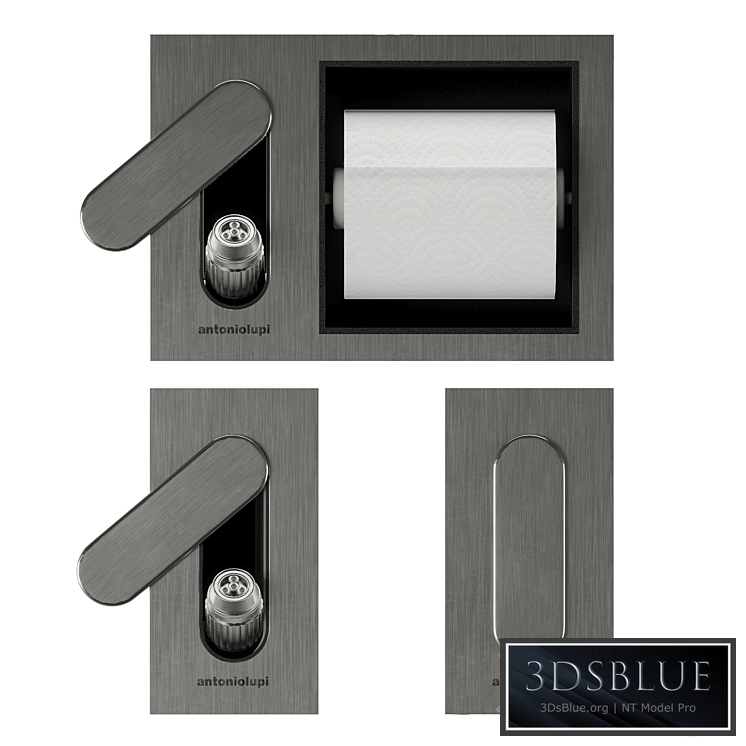 Antonio Lupi INTENSO, CARTAINTENSO Sanitary shower and paper roll holder