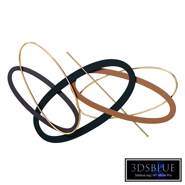 Wall Mural Modern Geometric Metal Wall Decor Overlapping Creative Wall Art Wall Decor