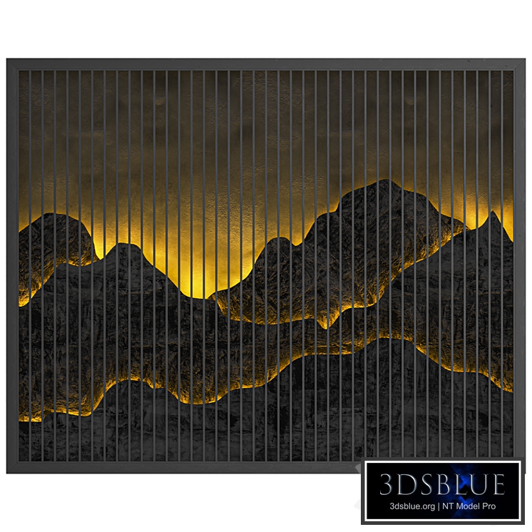 mountain wall panel