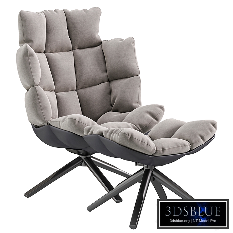 POLTRONA E POUFF HUSK by B&B ITALIA