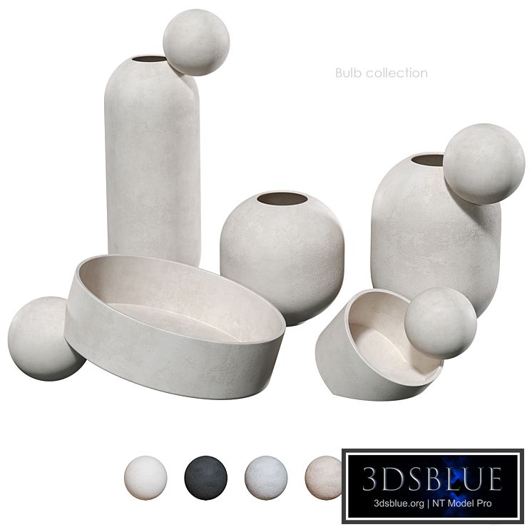 Bulb collection vases