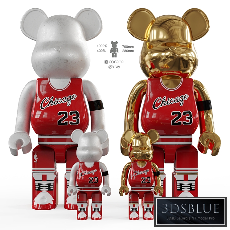 Bearbrick / basketball 23 Chicago Bulls