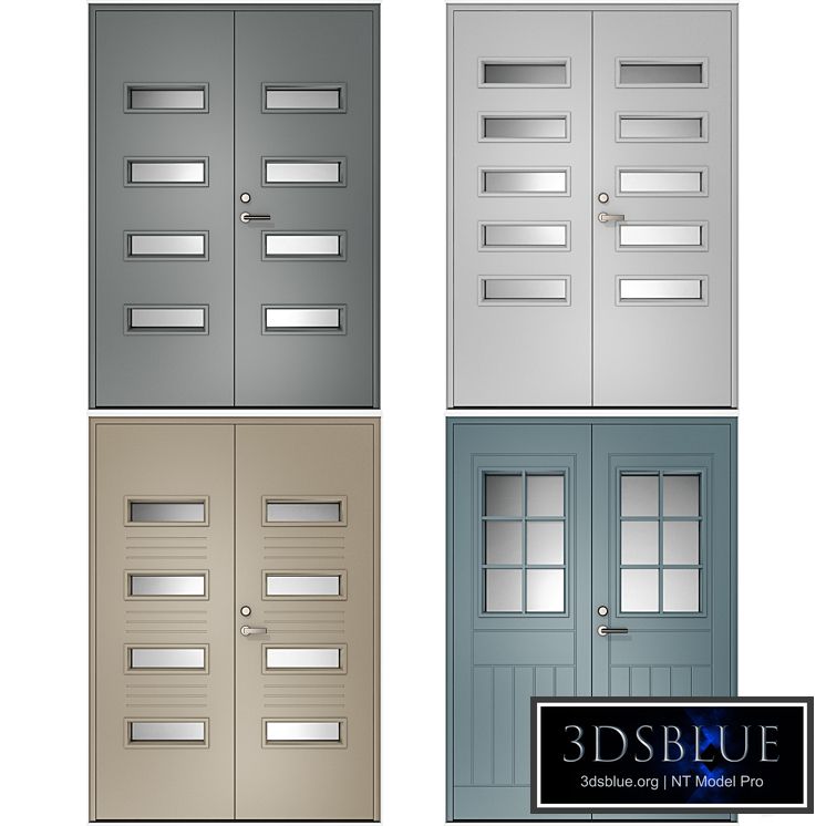 Metal swinging fire doors