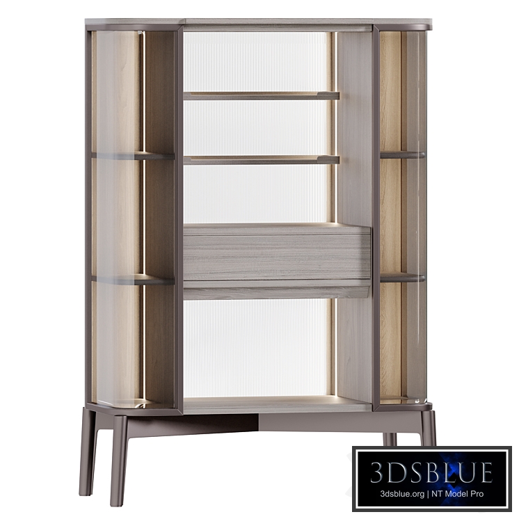 Archiproducts SHIBUSA wood and glass display cabinet