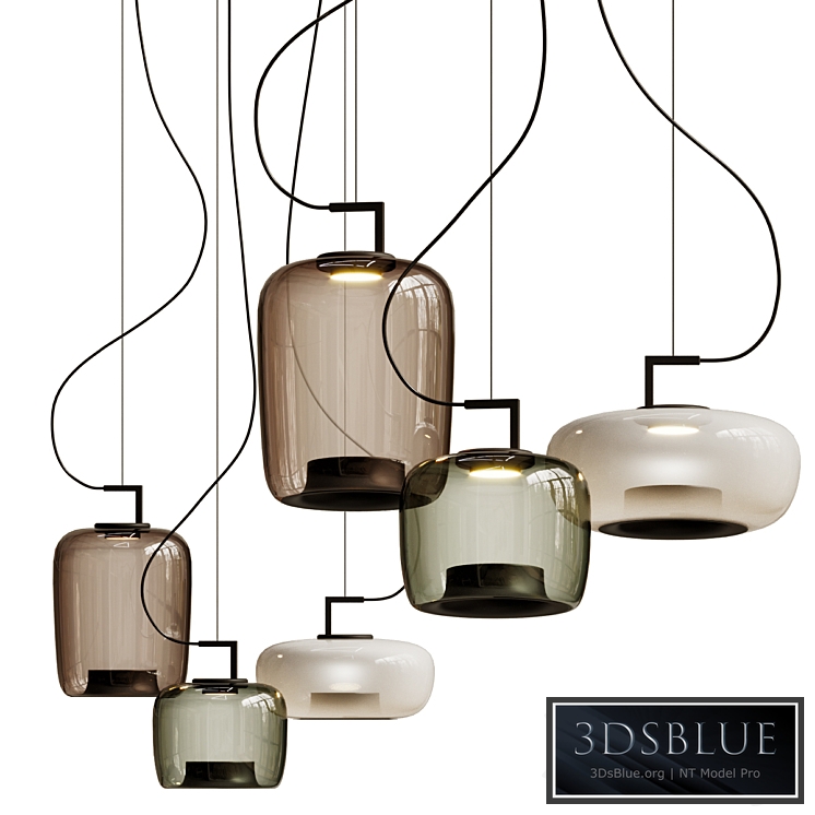 Brokis Brokisled Glass Pendant Lamp Double
