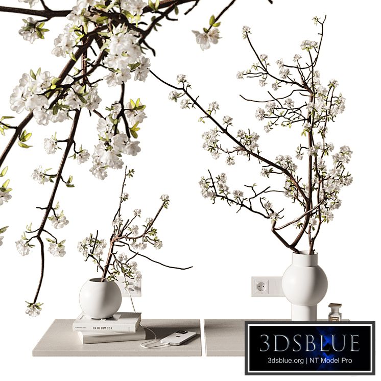 Decorative set on bedside table 2