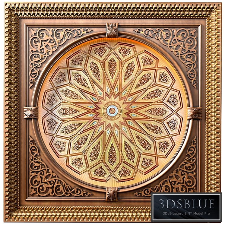 Ceiling in oriental style .Arabic Majlis Ceiling .Islamic Ceiling Eastern Set