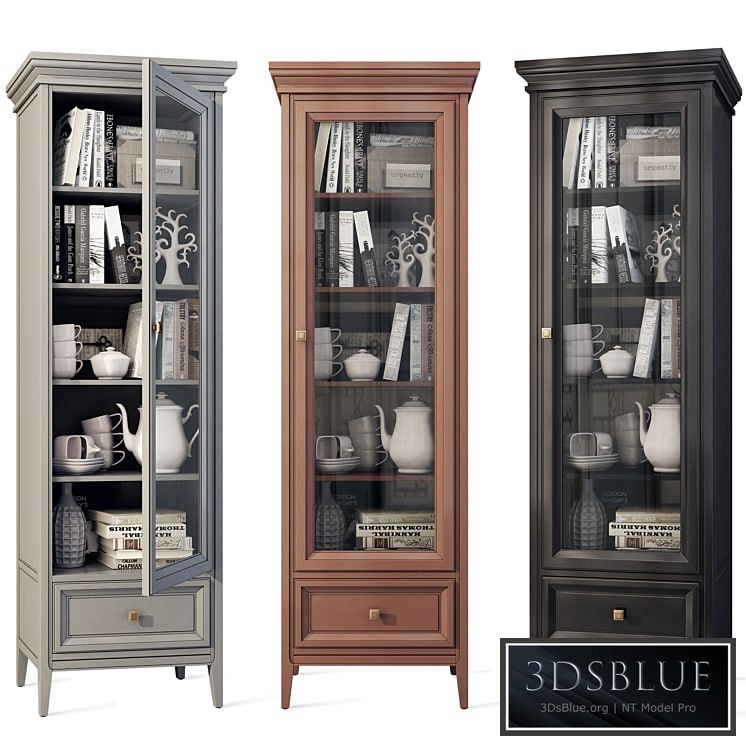 Wardrobe cabinet case showcase hinged Tesoro Aletan