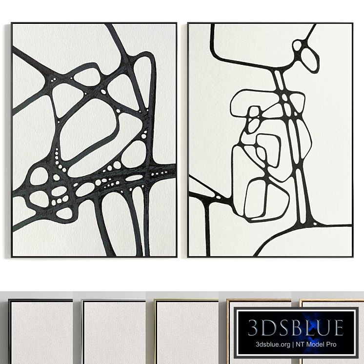 Plaster Two Photo Frame T-319