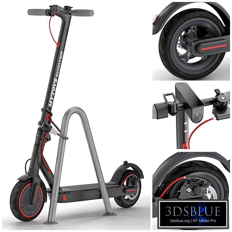 Scooter. Kick scooter. Electric scooter. Bicycle