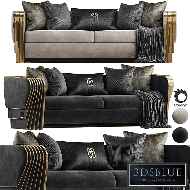 Angelas Luxury Metal Sofa