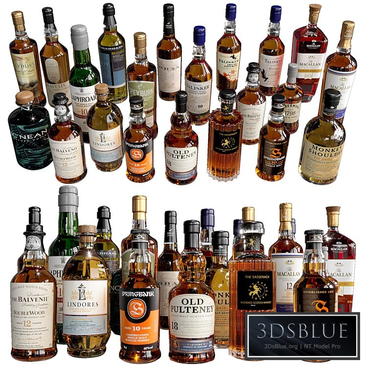 WHISKEY AND SCOTCH BOTTLE COLLECTION NO4