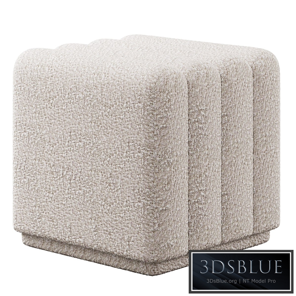 Boucle Bente Pouf by Eichholtz