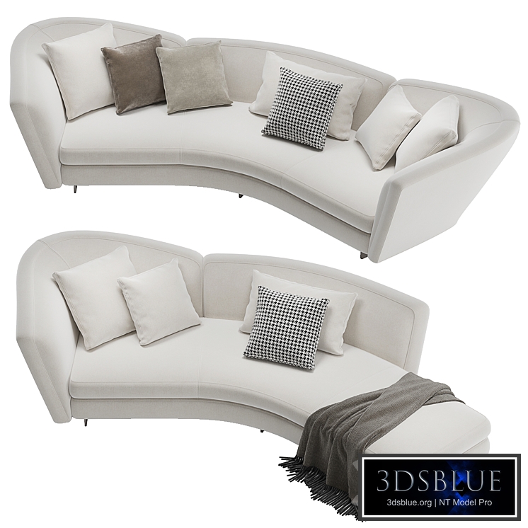 Minotti Seymour curved sofa