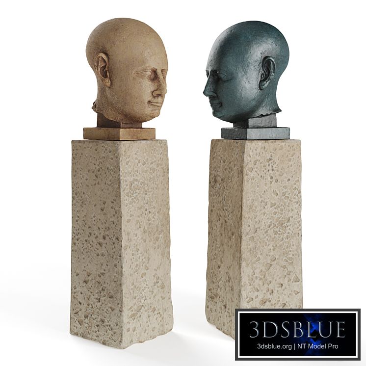 Ancient Egyptian head sculpture