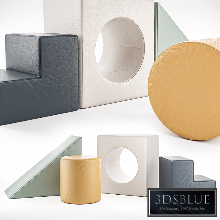 Children&#39;s play pouffes GATHRE _ BLOCK PLAYSET - NIGHTFALL BLOCK