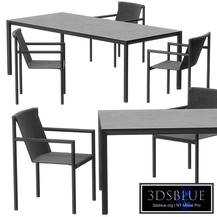 Plein air dining set by Roda