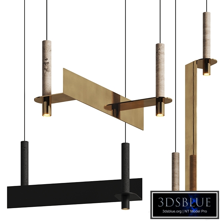 David Pompa Meta Vertical & Step Parallel Pendant Lamps