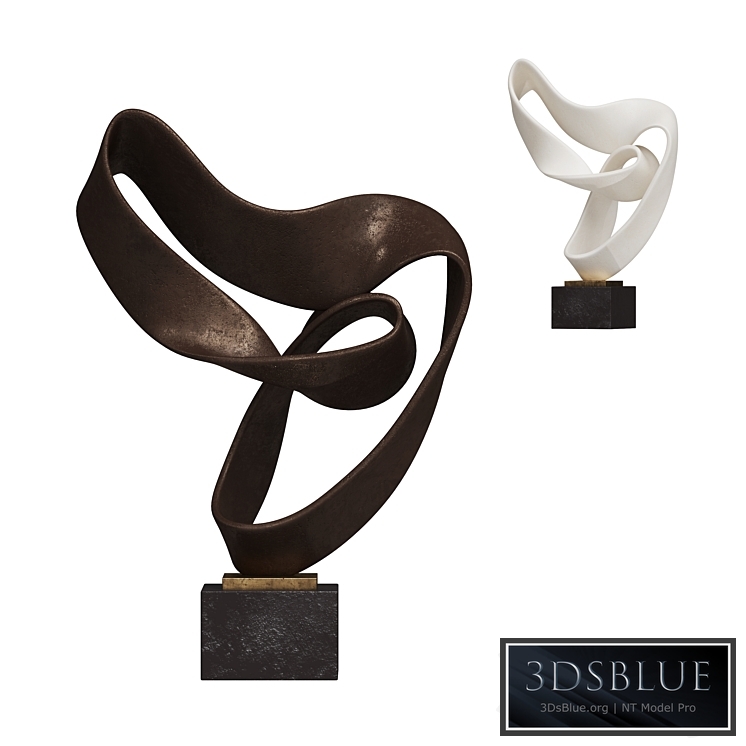 Ribbon Sculpture Decor