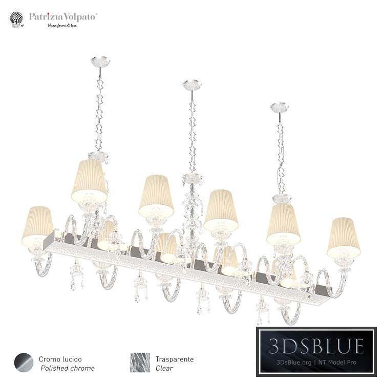 Hanging chandelier Patrizia Volpato Intressi 1310 10 H74