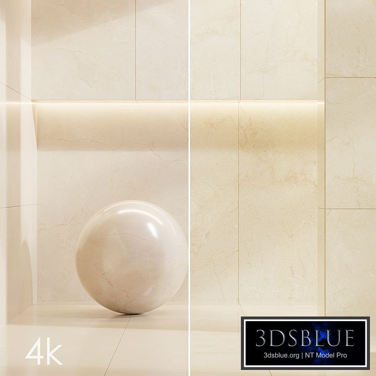 Cifre Ceramica Set 03 - Bundle - 2 types: Beige and Cream marble / 4k