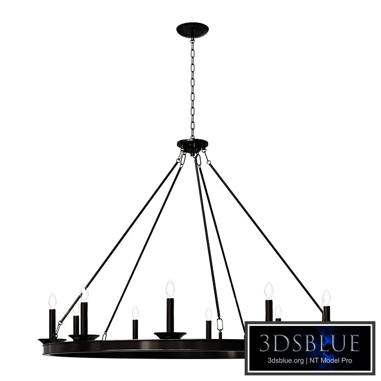 Chandelier Telta 10Lt Chandelier - Oil Rubbed Bronze (Black) lamp