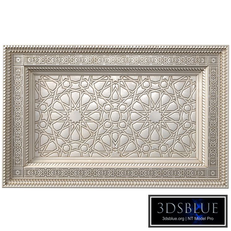 Ceiling in oriental style. Arabic classical ceiling. Arabic Classic Ceiling Set