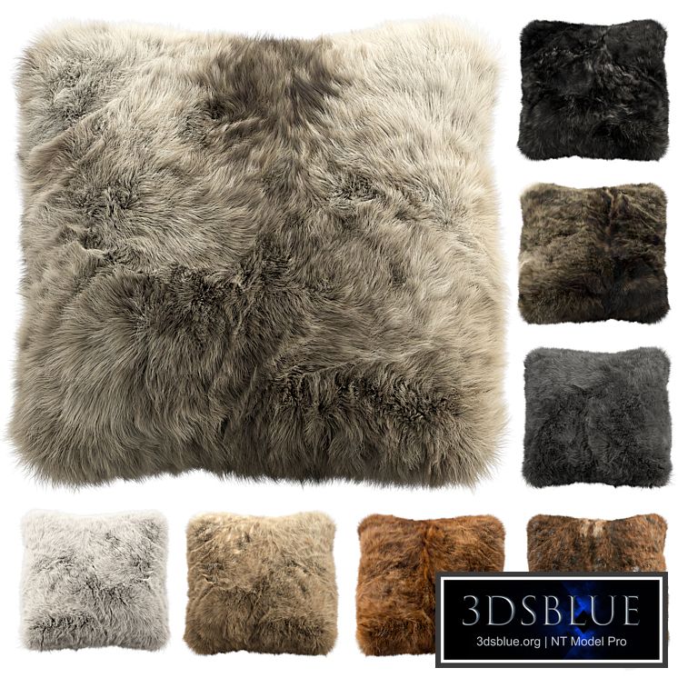 Fur pillow set 2