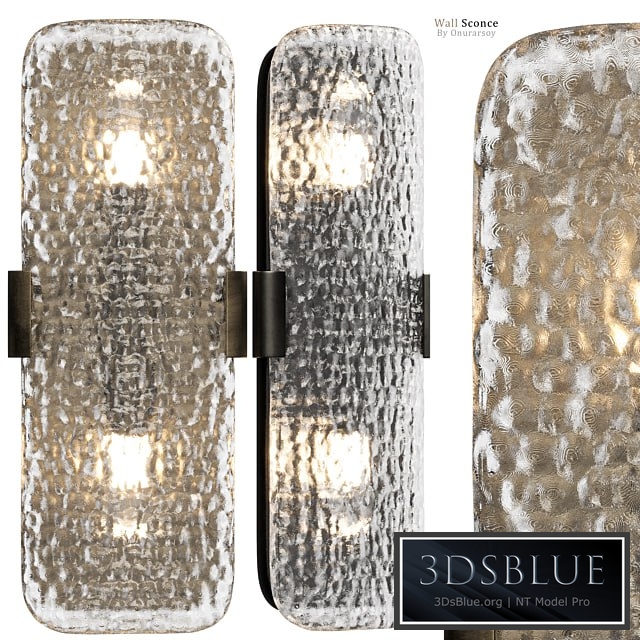 Crate & barrel - Belmont Double Bulb Glass Wall Sconce