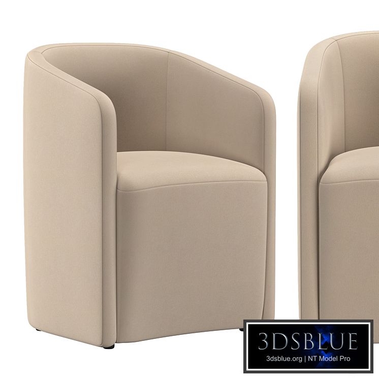 AURELIE BARRELBACK FABRIC ARMCHAIR