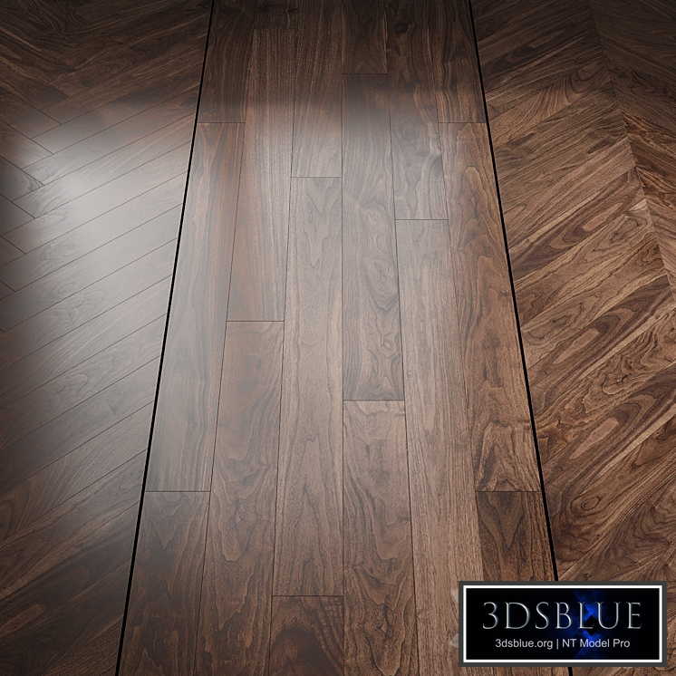 Classic walnut parquet