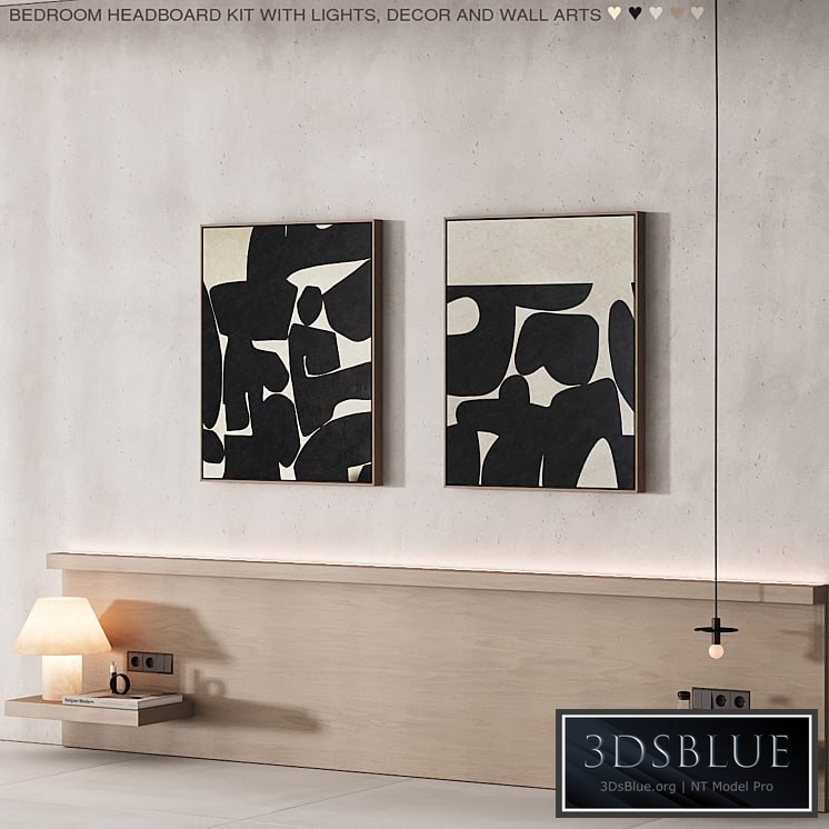 225 wall composition 08 bedroom headboard kit 03